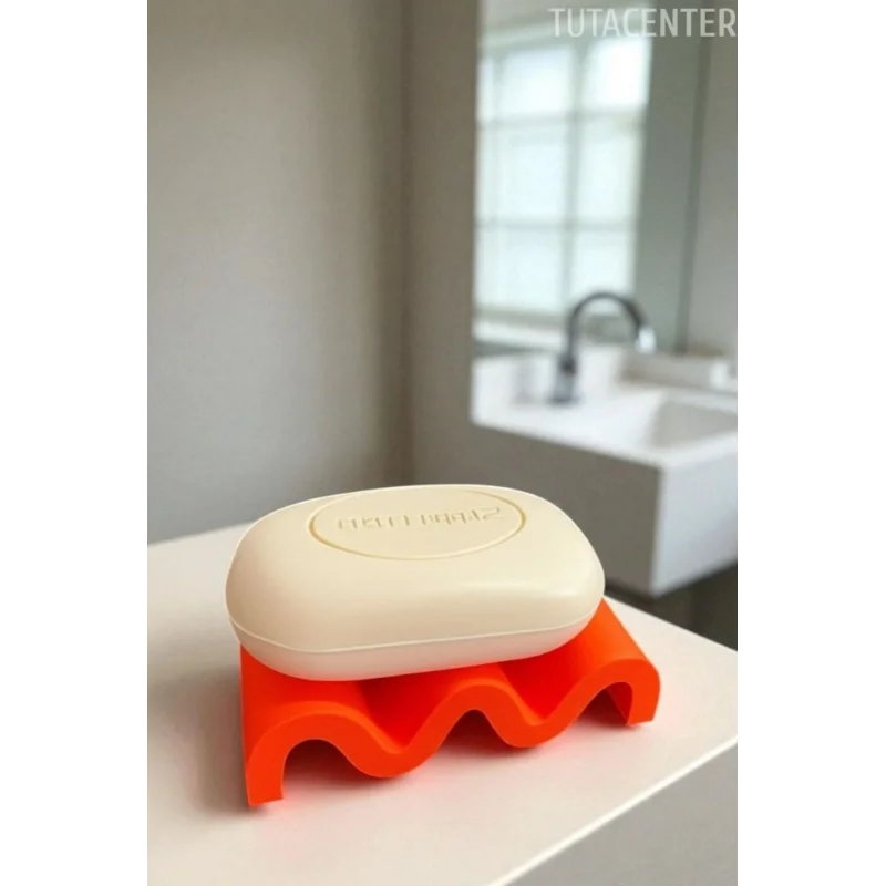 Kıvrımlı Modern Dalgalı Görünüm Sabunluk, Şık Tasarım Zarif Görünüm Plastik Sabunluk