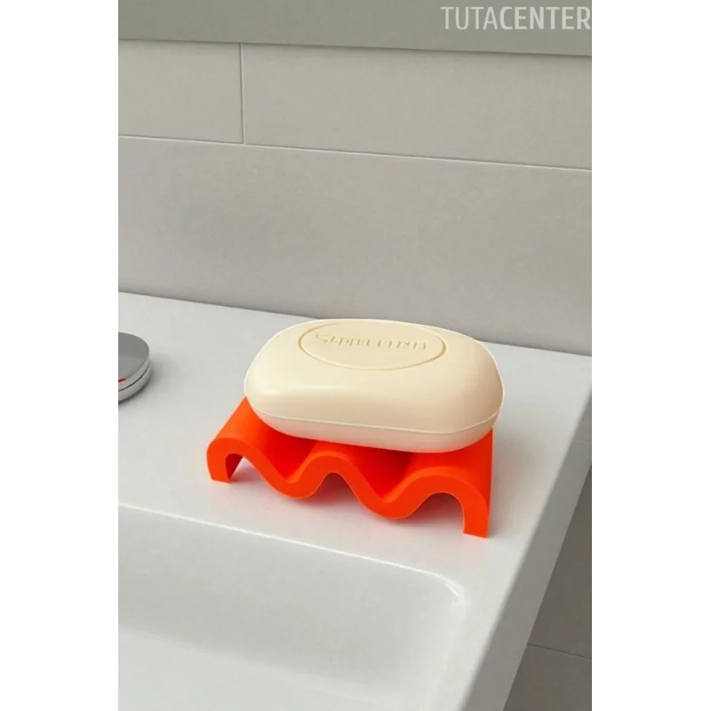 Kıvrımlı Modern Dalgalı Görünüm Sabunluk, Şık Tasarım Zarif Görünüm Plastik Sabunluk