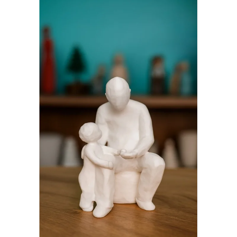 Baba ve Çocuk Biblo, Babalar Günü Hediyesi, Babaya Hediye. Anlamlı Dekoratif Baba Biblosu