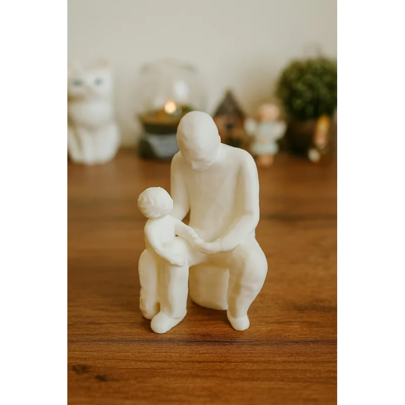 Baba ve Çocuk Biblo, Babalar Günü Hediyesi, Babaya Hediye. Anlamlı Dekoratif Baba Biblosu