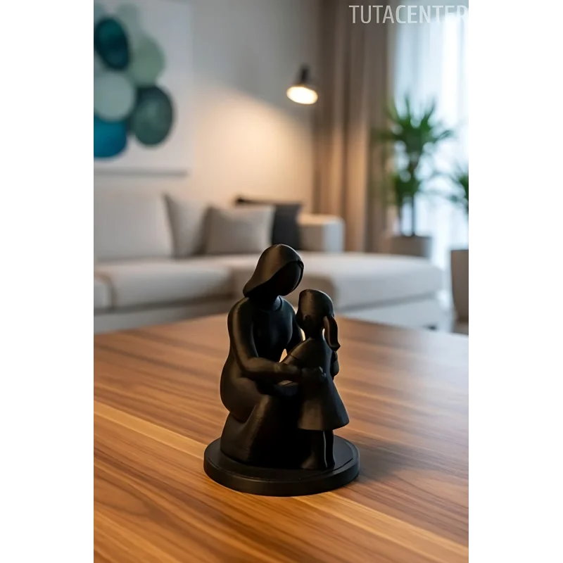 Anne Ve Kız Çocuk Bağları Dekoratif Biblo Anne Ve Kız Çocuk Figür( Anneler Günü Hediyesi )