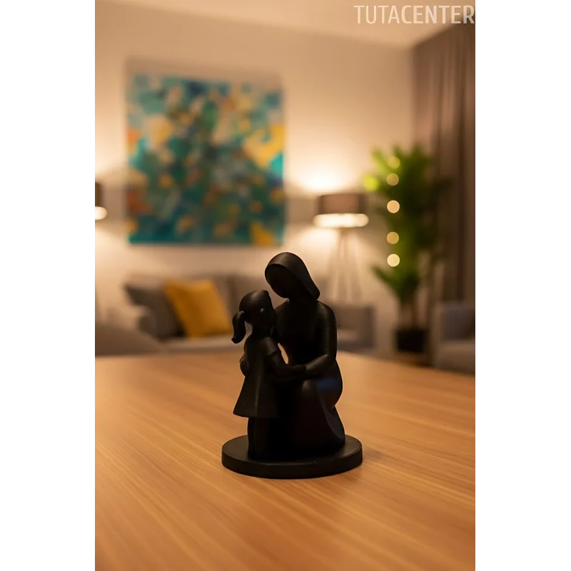 Anne Ve Kız Çocuk Bağları Dekoratif Biblo Anne Ve Kız Çocuk Figür( Anneler Günü Hediyesi )