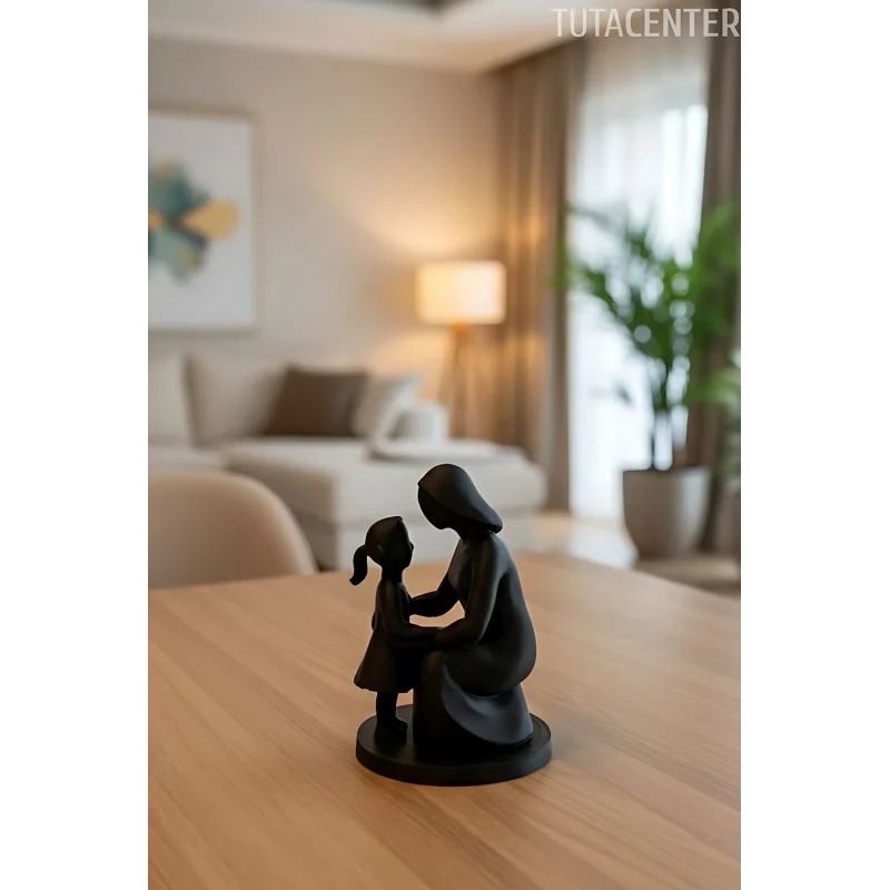 Anne Ve Kız Çocuk Bağları Dekoratif Biblo Anne Ve Kız Çocuk Figür( Anneler Günü Hediyesi )