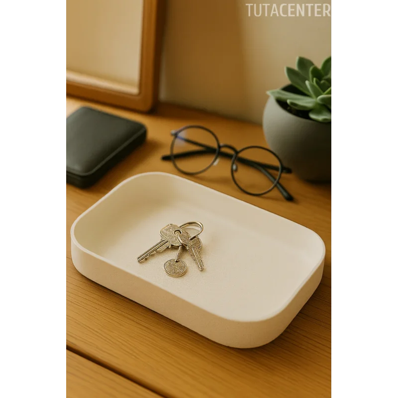 Modern Dikdörtgen Anahtar Tepsisi Organizer