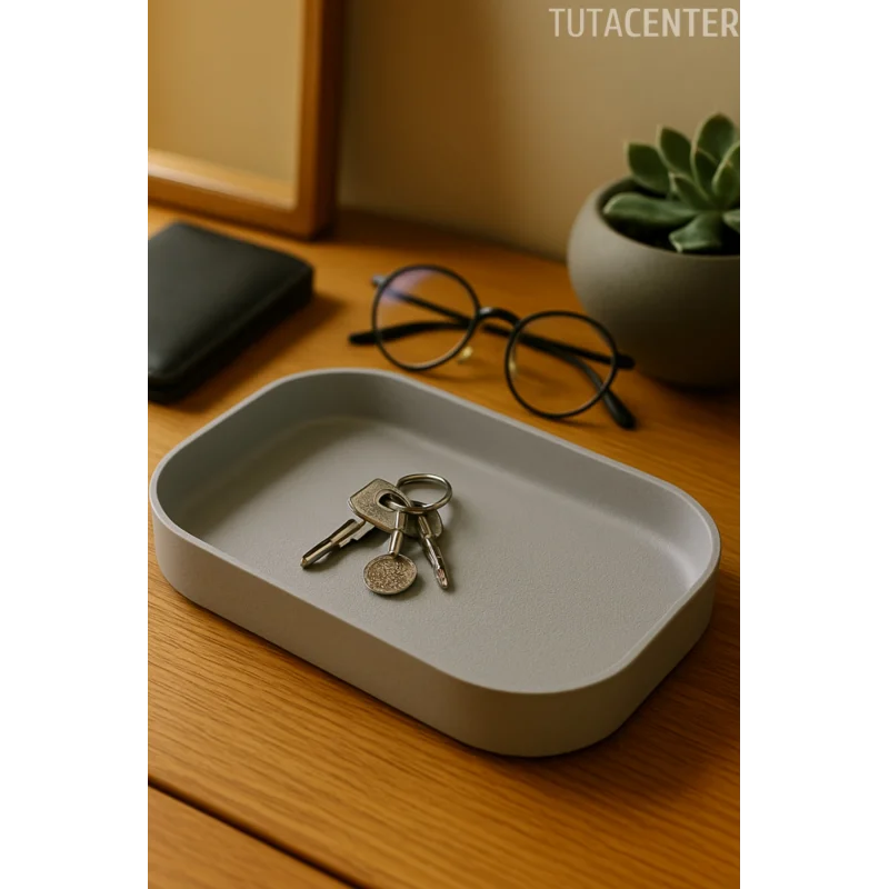 Modern Dikdörtgen Anahtar Tepsisi Organizer
