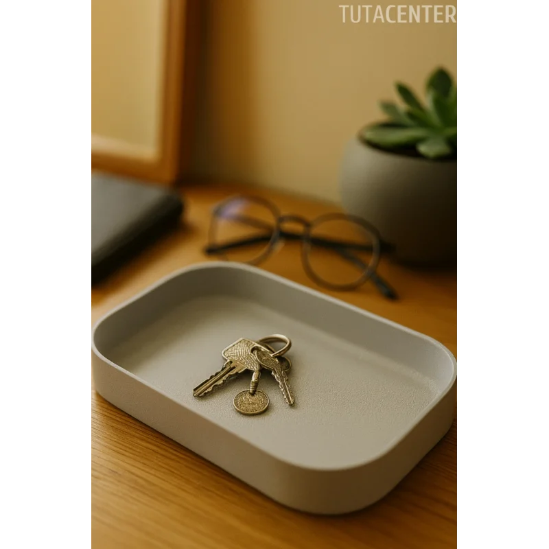 Modern Dikdörtgen Anahtar Tepsisi Organizer