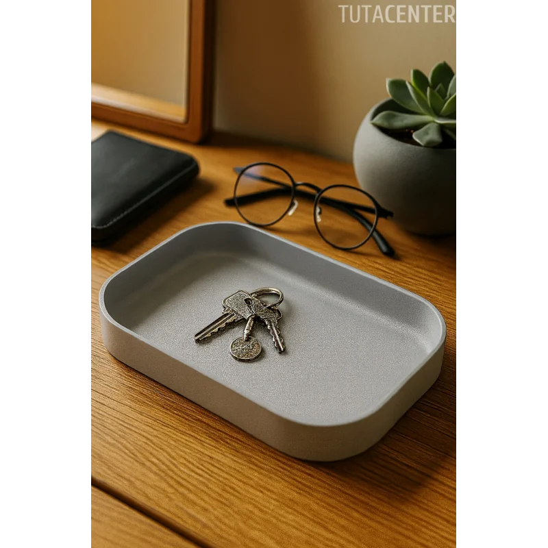 Modern Dikdörtgen Anahtar Tepsisi Organizer