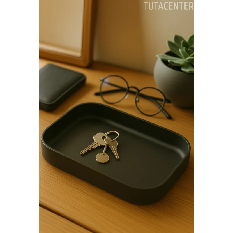 Modern Dikdörtgen Anahtar Tepsisi Organizer