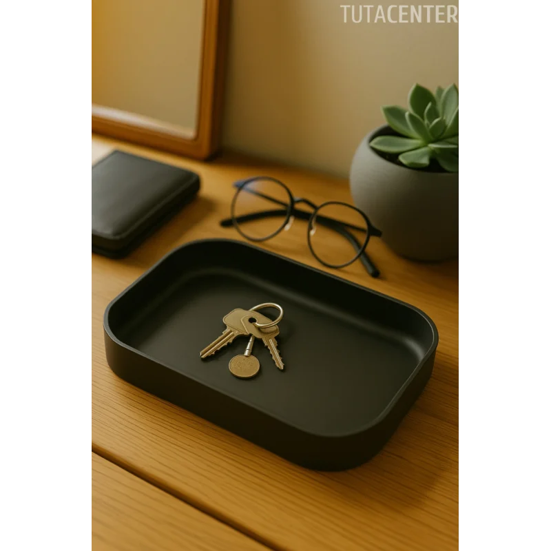 Modern Dikdörtgen Anahtar Tepsisi Organizer