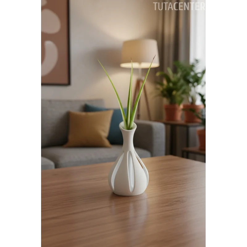Zephry Vazo - Plastik Modern ve Şık Görünüm Vazo 15cm