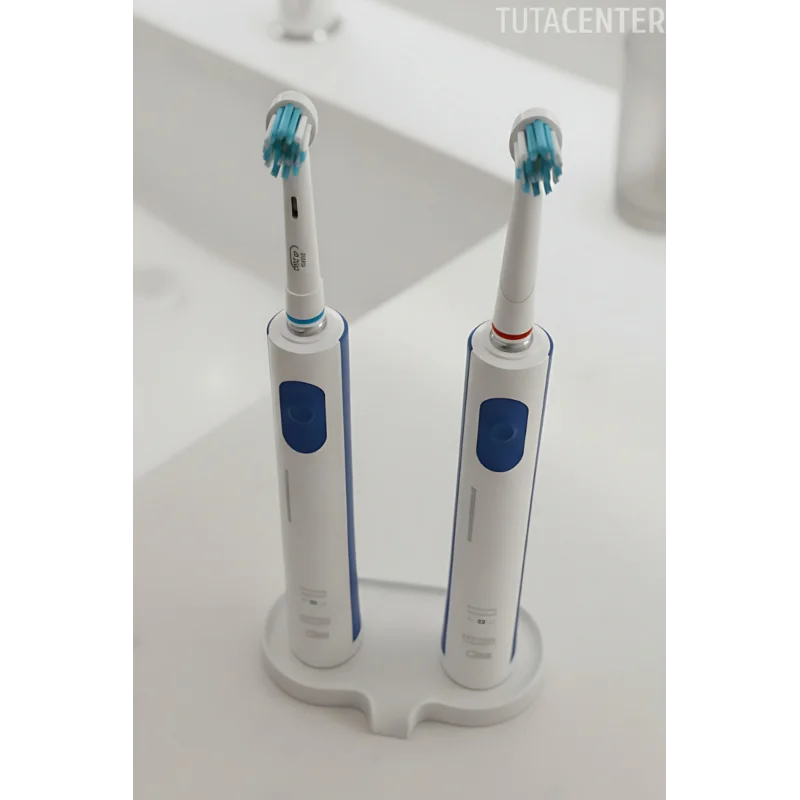 Şarjlı Diş Fırçası Standı - 2 Yuvalı, Tahliyeli Diş Fırçalık - Modern Diş Fırçalık