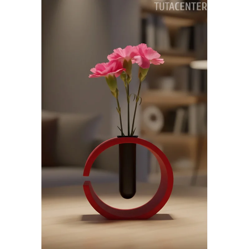Dekoratif Dizayn Vazo - Modern Şık Görünüm Vazo - C Harfi Şeklinde Vazo