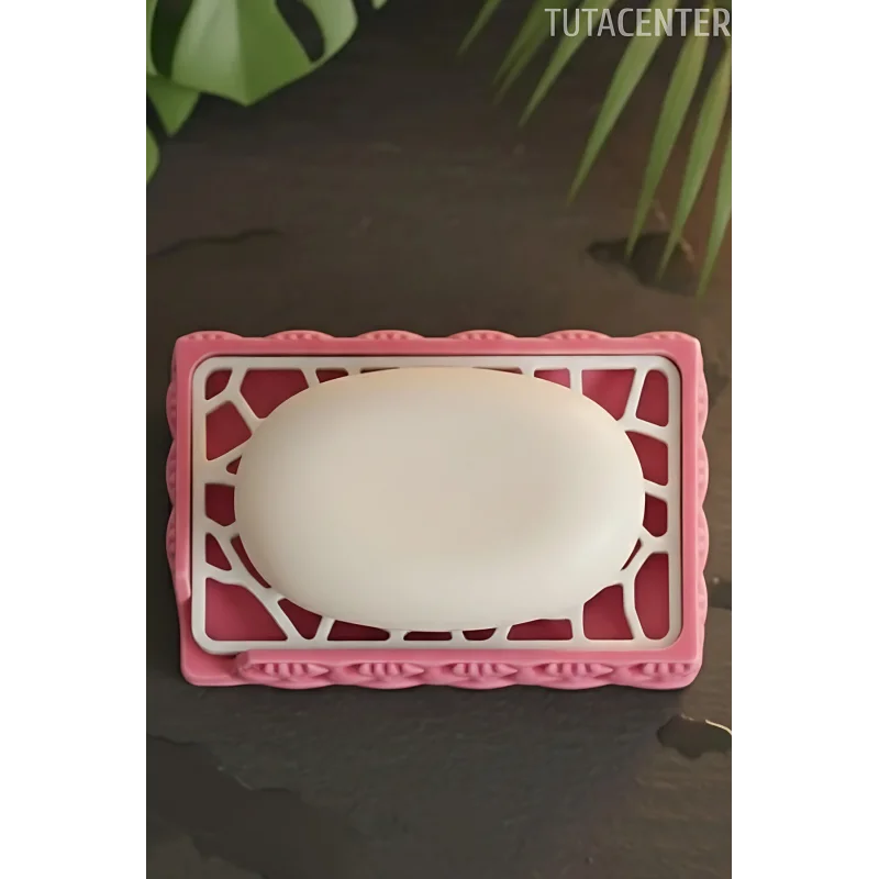 Şık Şişme Tasarım Sabunluk - Katı Sabunluk ( Modern ve Şık Görünüm Plastik Banyo Düzenleyici )