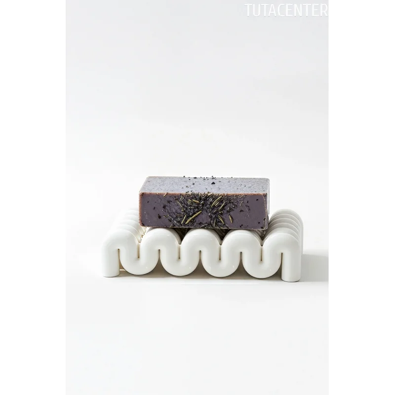 Dalga Formlu Su Tutmayan Sabunluk – Modern ve Şık Plastik Sabunluk