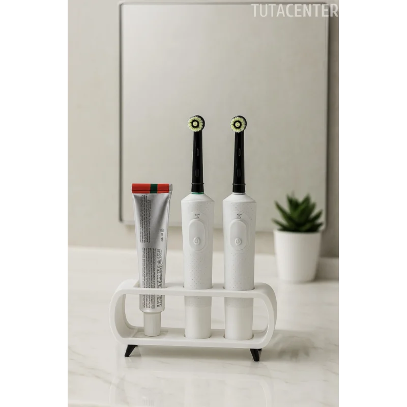 Modern Ayaklı Şarjlı Ve Pilli Diş Fırçalık Tutucu Stand (Tüm Modellere Uyumlu)