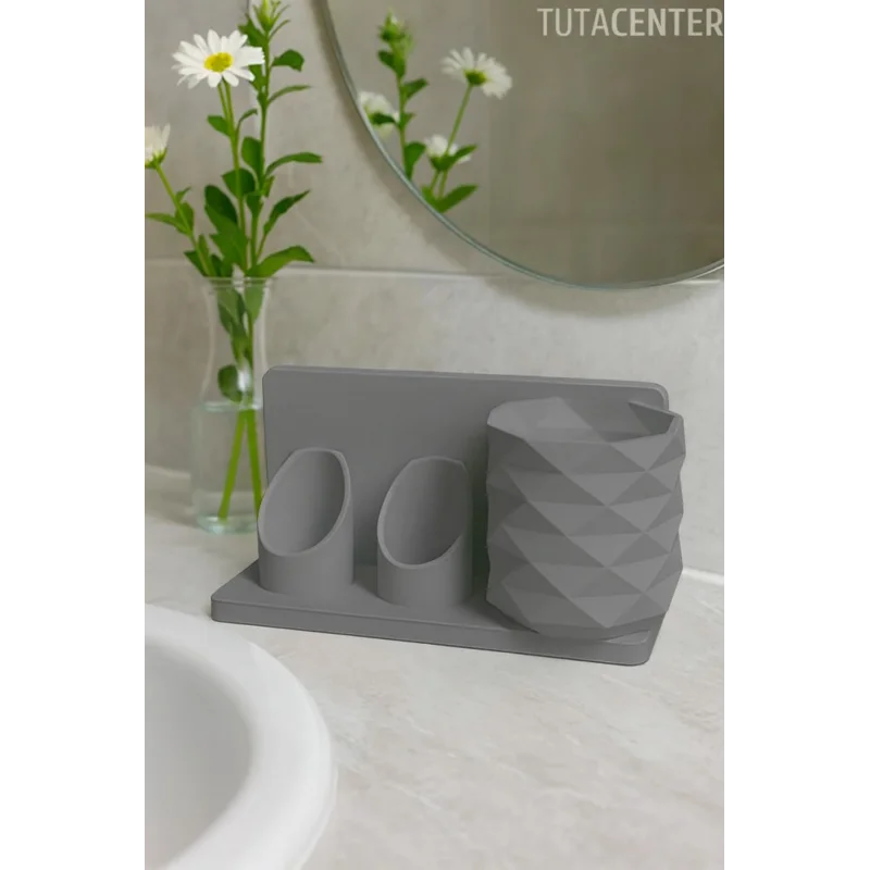 Şarjlı Ve Pilli Diş Fırçalık Tutucu Stand Beyaz (Tüm Modellere Uyumlu)