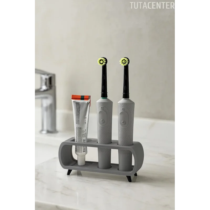 Modern Ayaklı Şarjlı Ve Pilli Diş Fırçalık Tutucu Stand (Tüm Modellere Uyumlu)