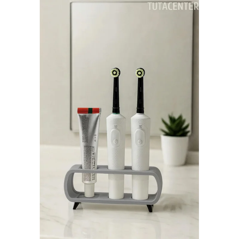 Modern Ayaklı Şarjlı Ve Pilli Diş Fırçalık Tutucu Stand (Tüm Modellere Uyumlu)