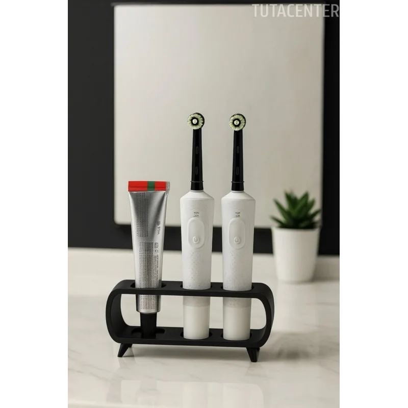 Modern Ayaklı Şarjlı Ve Pilli Diş Fırçalık Tutucu Stand (Tüm Modellere Uyumlu)