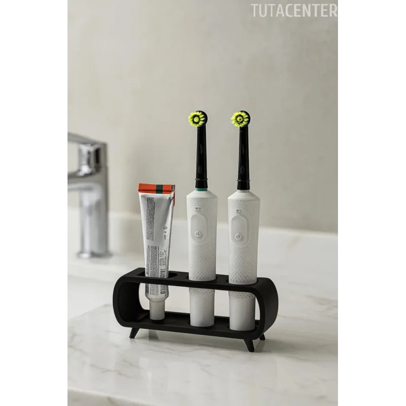 Modern Ayaklı Şarjlı Ve Pilli Diş Fırçalık Tutucu Stand (Tüm Modellere Uyumlu)
