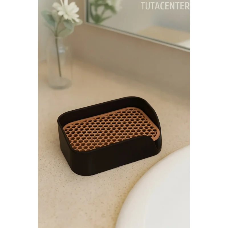 Minimalist Tahliyeli Modern Katı Sabunluk