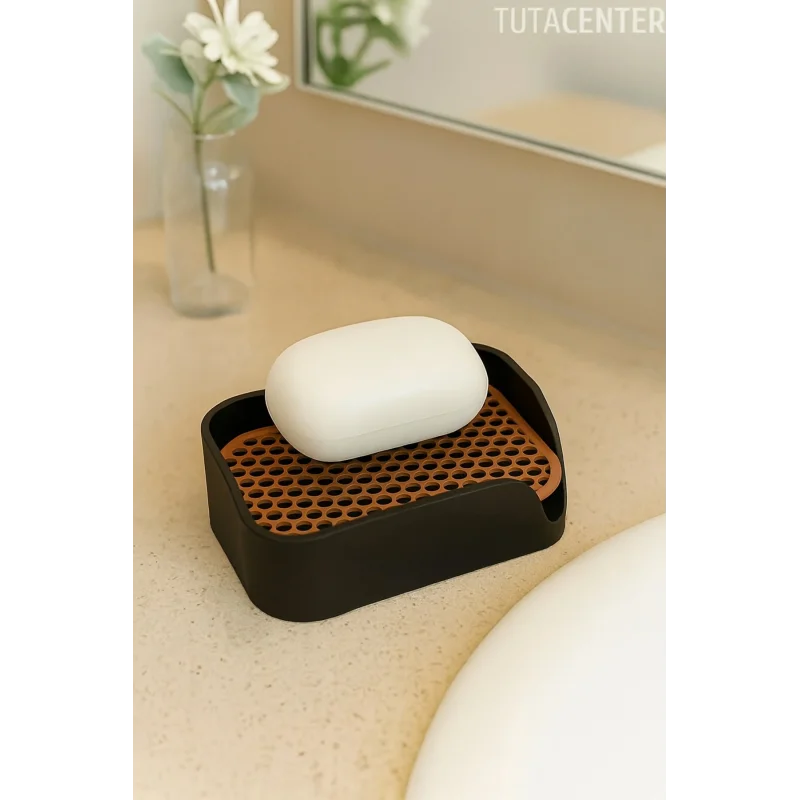 Minimalist Tahliyeli Modern Katı Sabunluk