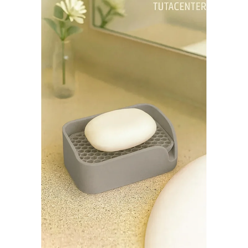 Minimalist Tahliyeli Modern Katı Sabunluk