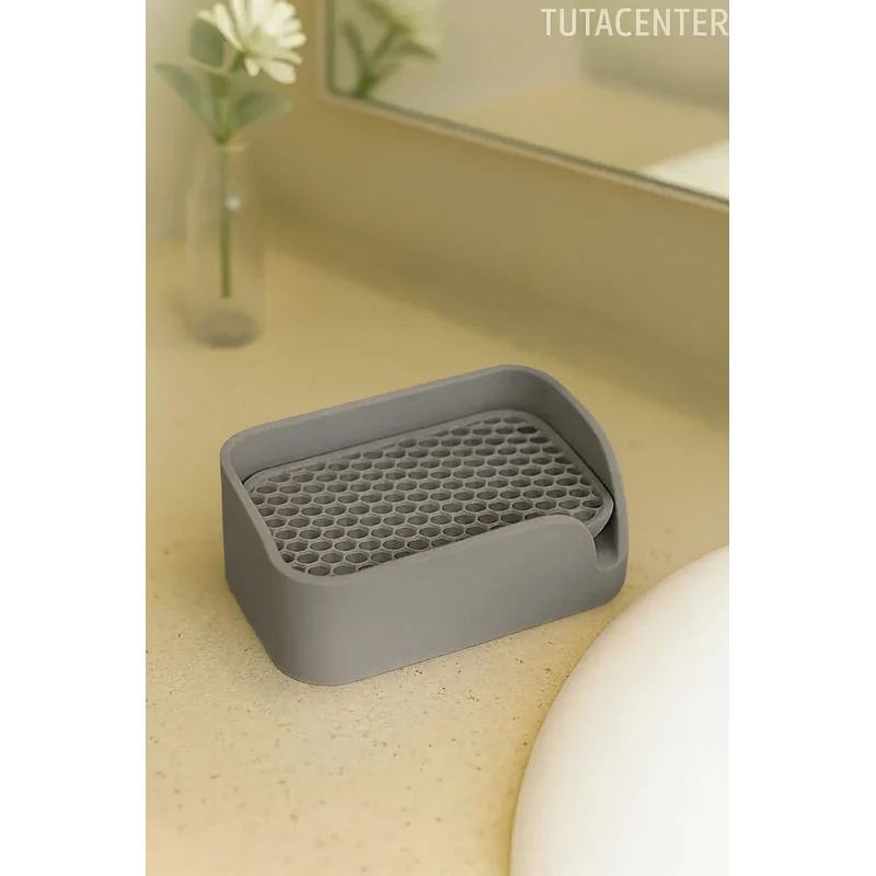 Minimalist Tahliyeli Modern Katı Sabunluk