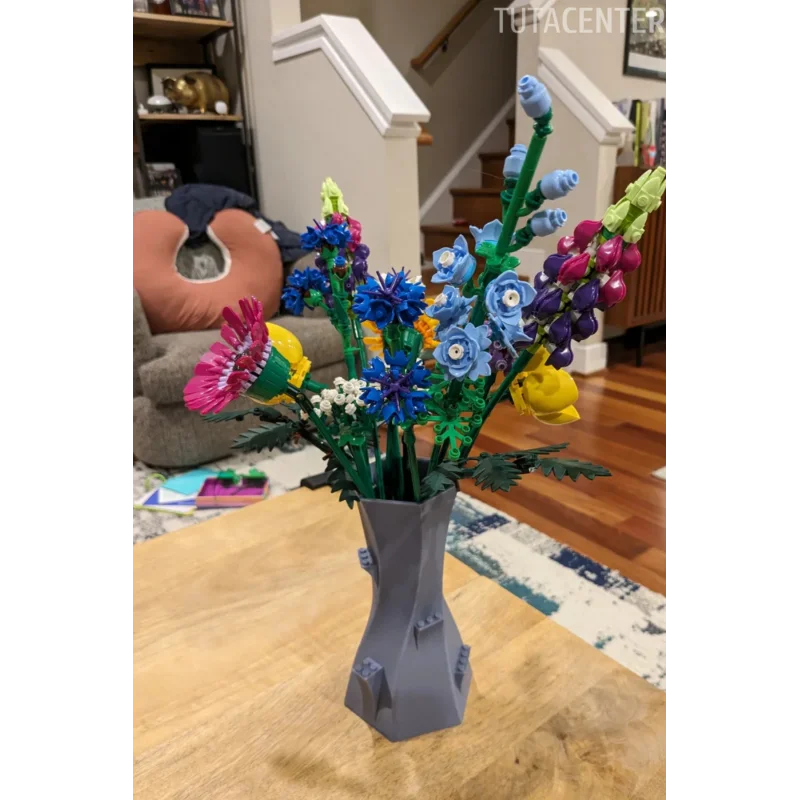 Oyuncak Çiçek Uyumlu Vazo Şık ve Sade Tasarım ( Çiçekler Dahil Değildir )