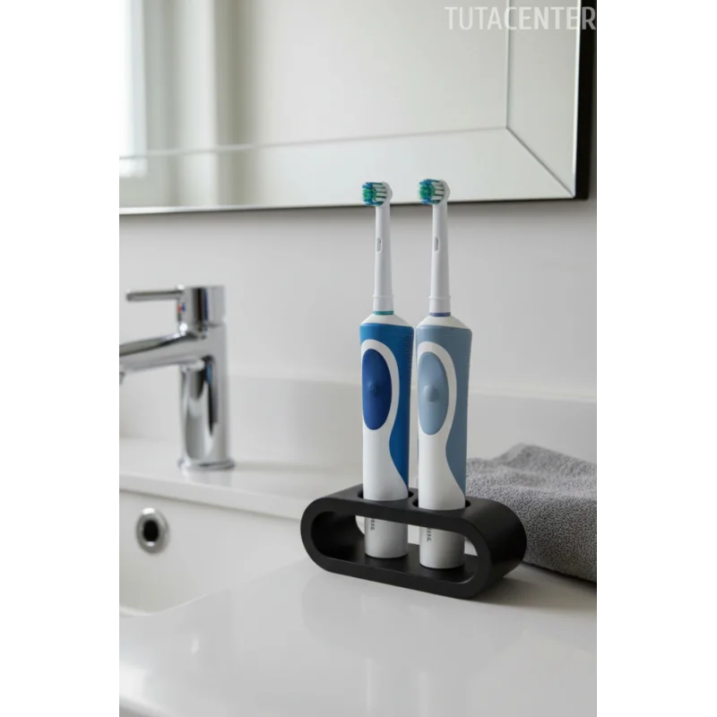 Şarjlı Diş Fırçası Tutucu Stand 2 Bölmeli