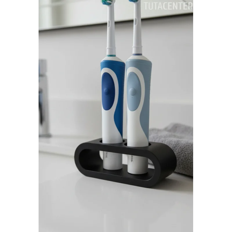 Şarjlı Diş Fırçası Tutucu Stand 2 Bölmeli