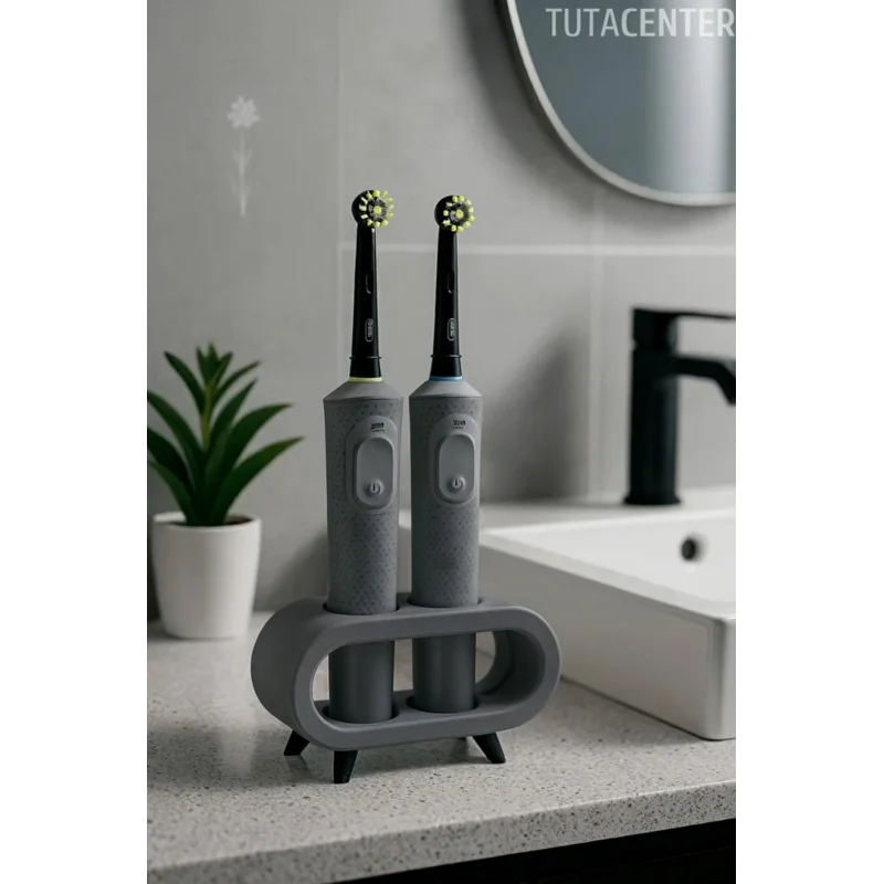 Pilli Ve Şarjlı Diş Fırçası Tutucu Stand (Tüm Modellere Uyumlu)