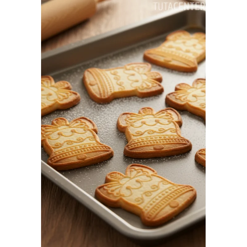 Yılbaşı Temalı Noel Çanı Kurabiye Kalıbı - Yılbaşı Plastik Kurabiye ve Şeker Hamuru Kalıbı