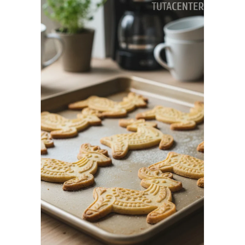 Geyik Şekilli Yılbaşı Kurabiye Kalıbı – Plastik 2 Parça, Şık Desenli Noel Kurabiye Kalıbı