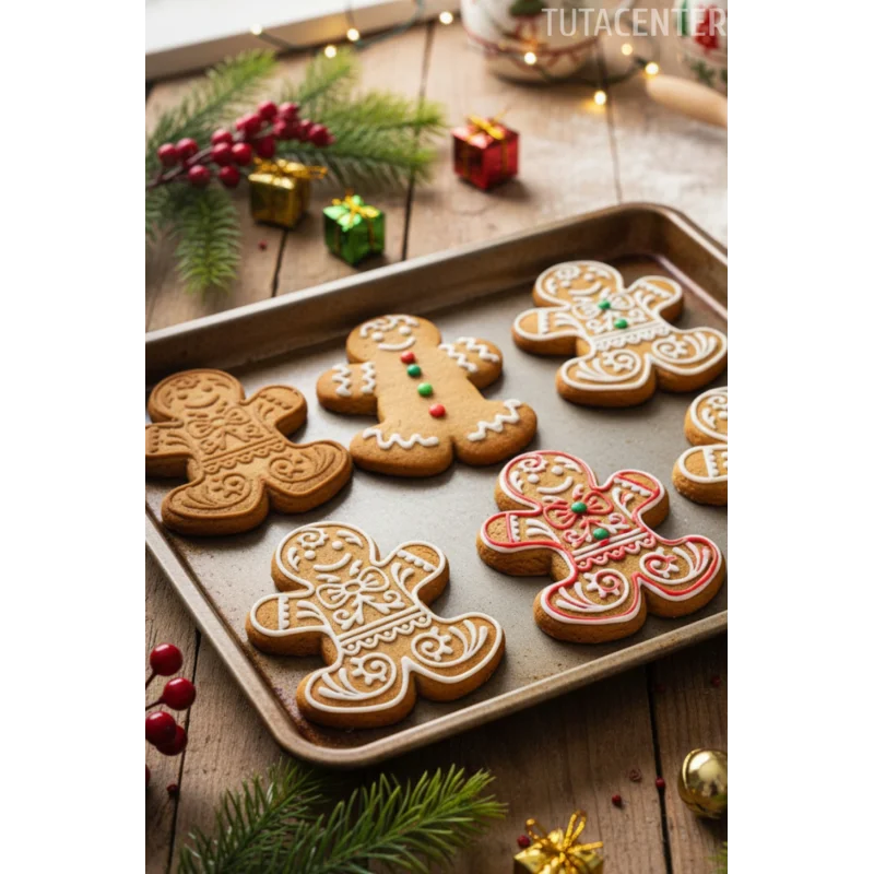 Yılbaşı Temalı Zencefilli Adam Kurabiye Kalıbı - 2 Parça Noel Temalı Plastik Kurabiye Kesici