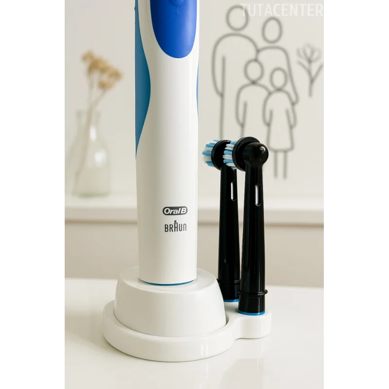 OraI-B Şarjlı Diş Fırçası ve Başlıkları için Stand (1 Şarjlı Fırça, 2 Başlık)