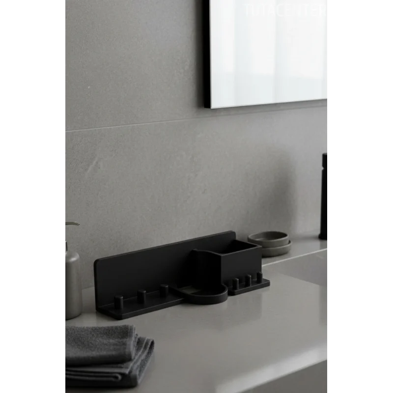 Şarjlı Diş Fırçası Tutucu Stand ( 3 Diş Fırçalık Yuvası - 3 Başlık Yuvası - Diş Macunu Yuvalı )