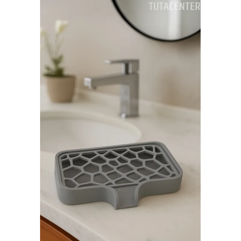 Modern Su Tutmayan Kendinden Boşaltmalı Sabunluk Katı Sabunluk Plastik