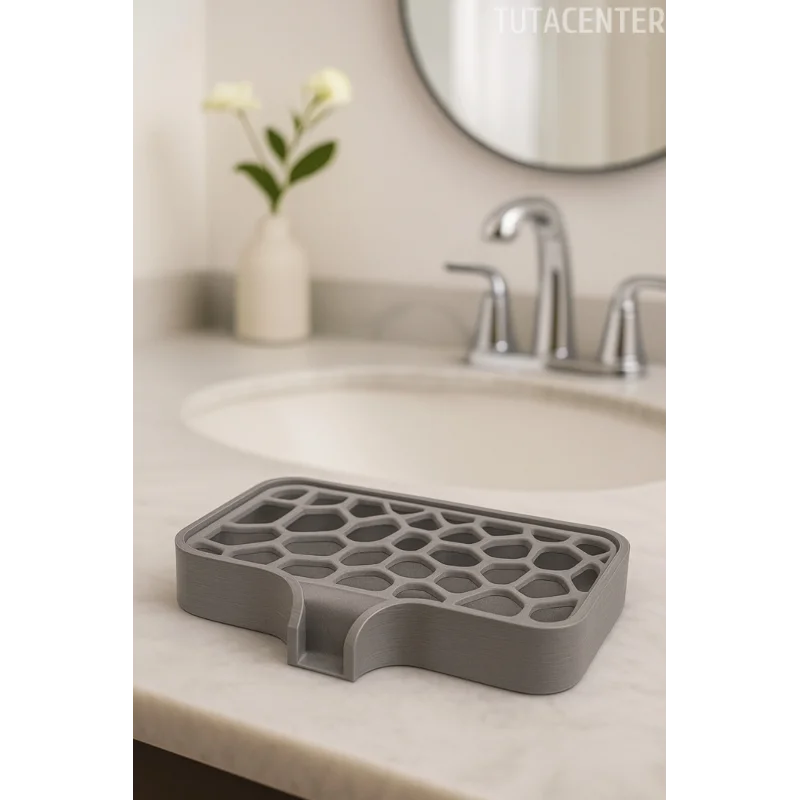 Modern Su Tutmayan Kendinden Boşaltmalı Sabunluk Katı Sabunluk Plastik