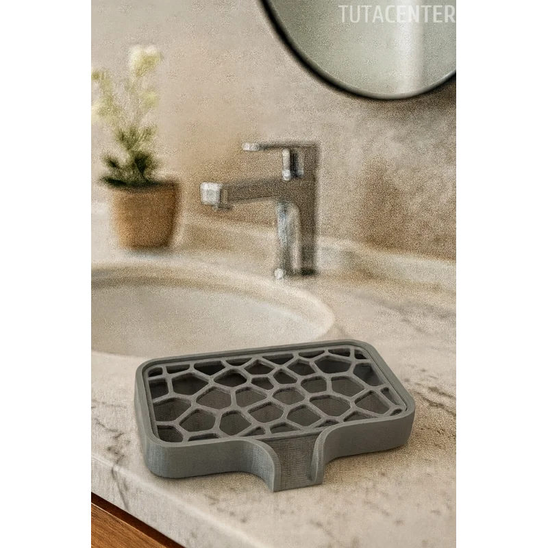 Modern Su Tutmayan Kendinden Boşaltmalı Sabunluk Katı Sabunluk Plastik