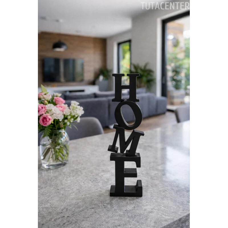 Dekoratif Home Yazısı Masa Üstü Home Yazılı Dekoratif Biblo Ve Masaüstü Dekor (Plastik)