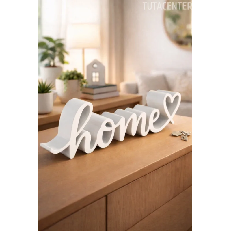 Home Yazısı Hediyelik Ev Dekoru Home Yazılı Dekoratif Biblo Ve Masaüstü Dekor(Plastik)