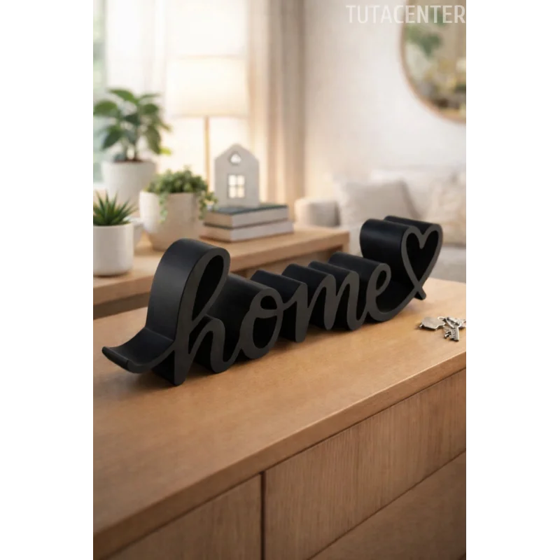 Home Yazısı Hediyelik Ev Dekoru Home Yazılı Dekoratif Biblo Ve Masaüstü Dekor(Plastik)