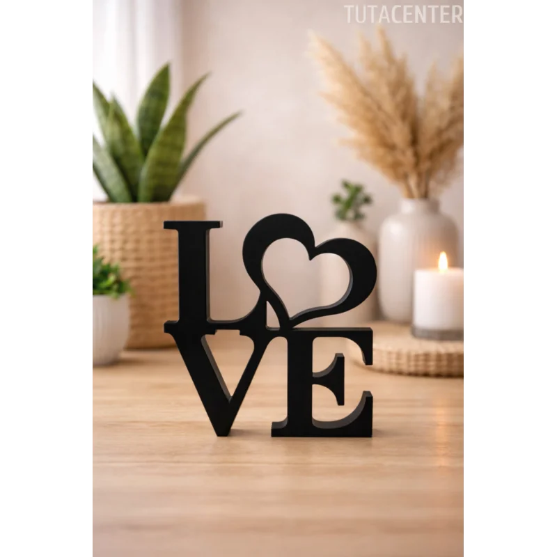Dekoratif Love Yazısı Love Yazılı Dekoratif Biblo Ve Masaüstü Dekor (Plastik)
