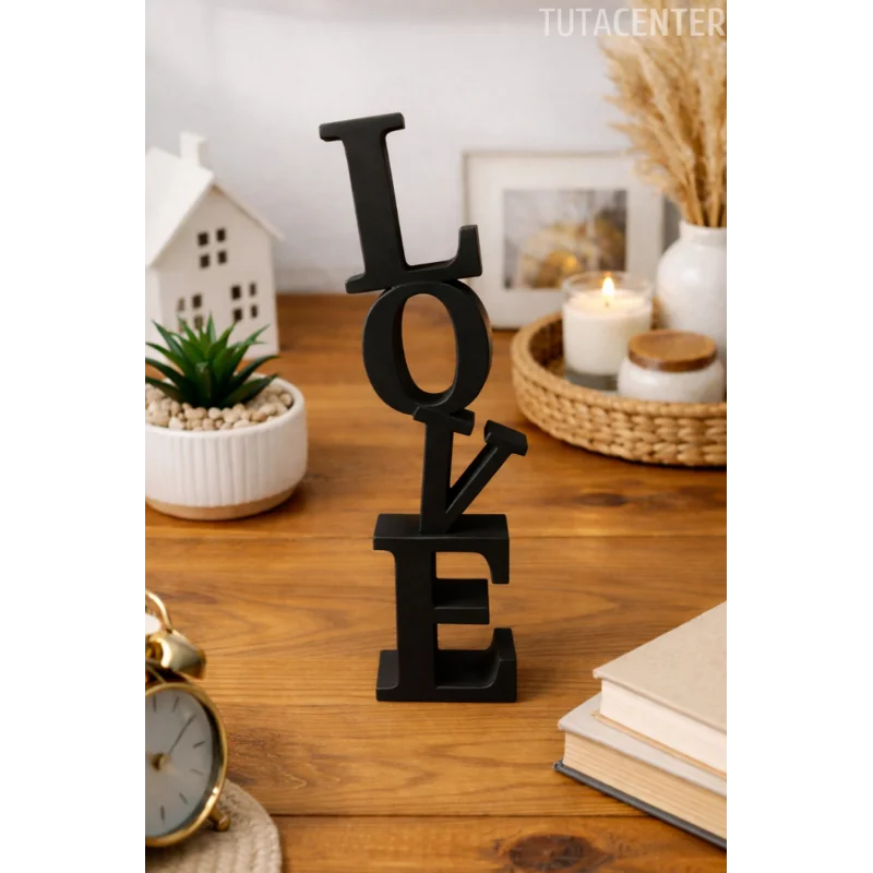 Dekoratif Love Yazısı Masa Üstü Love Yazılı Dekoratif Biblo Ve Masaüstü Dekor (Plastik)