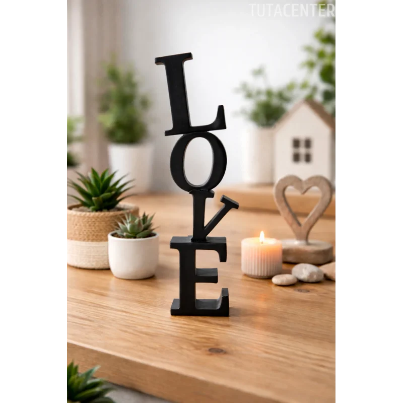 Dekoratif Love Yazısı Masa Üstü Love Yazılı Dekoratif Biblo Ve Masaüstü Dekor (Plastik)