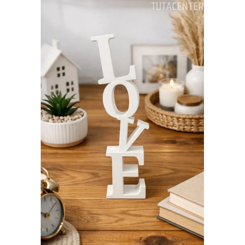 Dekoratif Love Yazısı Masa Üstü Love Yazılı Dekoratif Biblo Ve Masaüstü Dekor (Plastik)