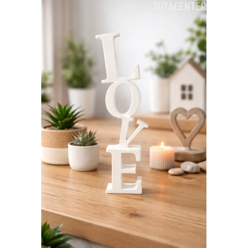 Dekoratif Love Yazısı Masa Üstü Love Yazılı Dekoratif Biblo Ve Masaüstü Dekor (Plastik)