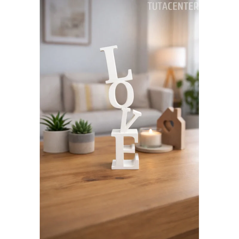 Dekoratif Love Yazısı Masa Üstü Love Yazılı Dekoratif Biblo Ve Masaüstü Dekor (Plastik)