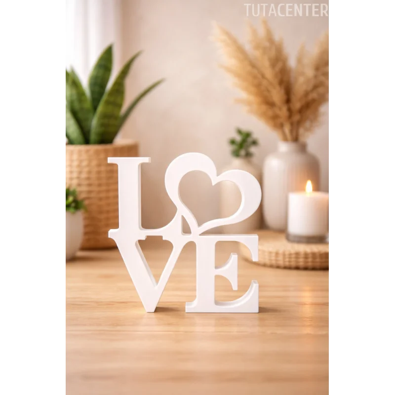 Dekoratif Love Yazısı Love Yazılı Dekoratif Biblo Ve Masaüstü Dekor (Plastik)